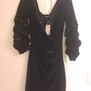 Black Velvet Dress Size XL